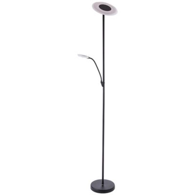 Kendal Lighting IGGY Torchiere LED Floor Lamp - Color: Black - TC5021-BLK