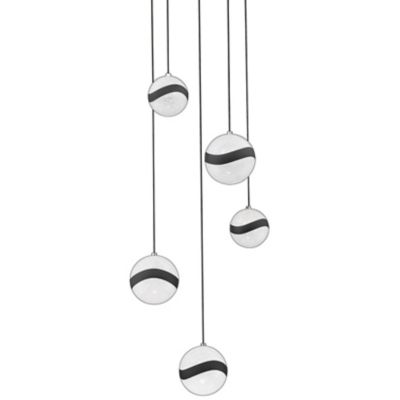 Kendal Lighting MYSTYKE LED Multi-Light Pendant Light - Color: Clear - Size