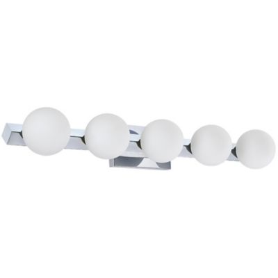 Kendal Lighting ORBITRON Vanity Light - Color: Silver - Size: 5 light - VF8