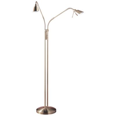 Kendal Lighting OSLO TWINS Floor Lamp - Color: Brass - Size: 2 light - FL40