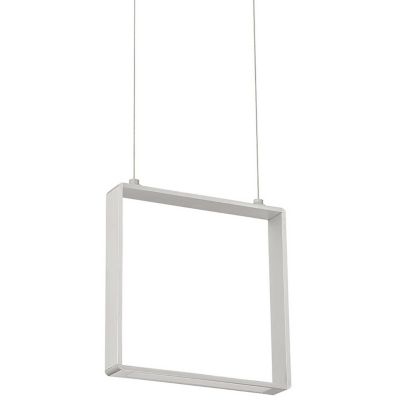 Kendal Lighting QUADRON LED Pendant Light - Color: Silver - Size: Medium - 