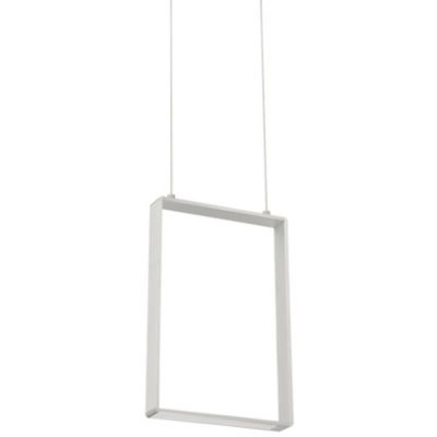 Kendal Lighting QUADRON LED Pendant Light - Color: Silver - Size: Large - P