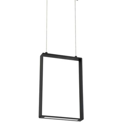 Kendal Lighting QUADRON LED Pendant Light - Color: Black - Size: Large - PF