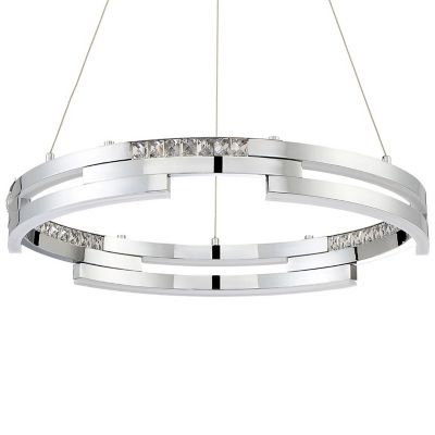 Kendal Lighting SATERN LED Pendant Light - Color: Silver - Size: Small - PF