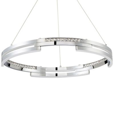 Kendal Lighting SATERN LED Pendant Light - Color: Silver - Size: Medium - P