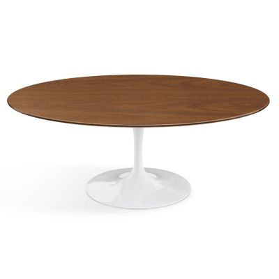 Knoll Saarinen 41.25-Inch Oval Coffee Table - Color: Wood tones - 162TO-LWA-2 - Knoll Authorized Retailer