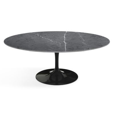 Knoll Saarinen 41.25-Inch Oval Coffee Table - Color: Grey - 162TO-MGS-1 - Knoll Authorized Retailer