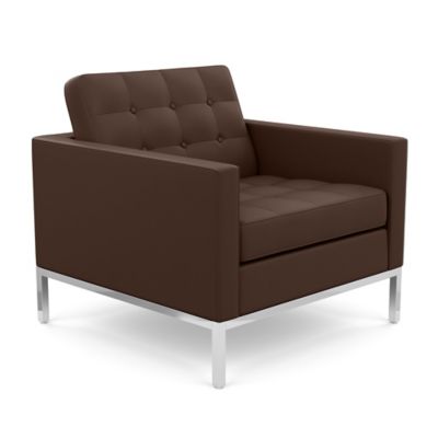 Florence Knoll Lounge Chair - Color: Brown - 1205-C-S1-VO 904 - Knoll Autho
