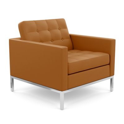 Florence Knoll Lounge Chair - Color: Brown - 1205-C-S1-VO 945 - Knoll Autho