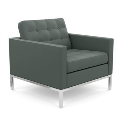 Florence Knoll Lounge Chair - Color: Grey - 1205-C-S1-VO 953 - Knoll Author