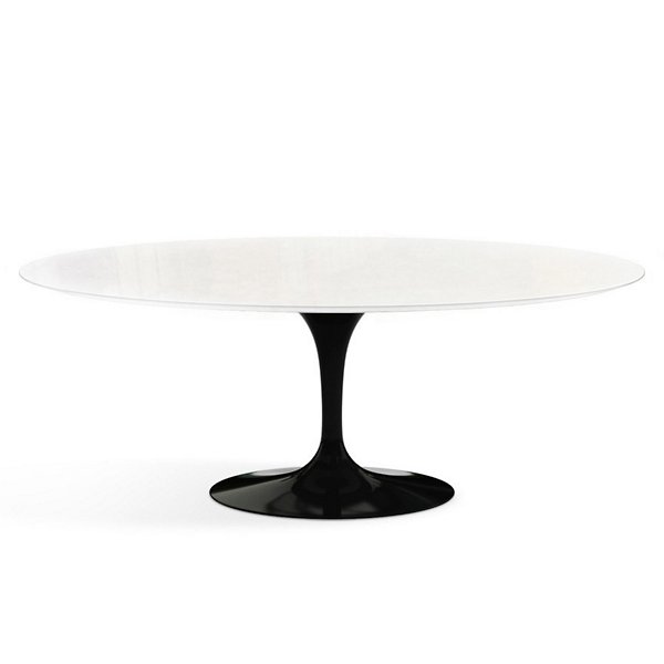 Saarinen 78-Inch Oval Dining Table, Outdoor - Color: White -  -  Authorized Retailer - Knoll 174TO-VBO-1