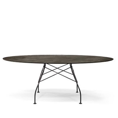 Glossy Oval Dining Table - Color: Bronze - Kartell 4573/CN