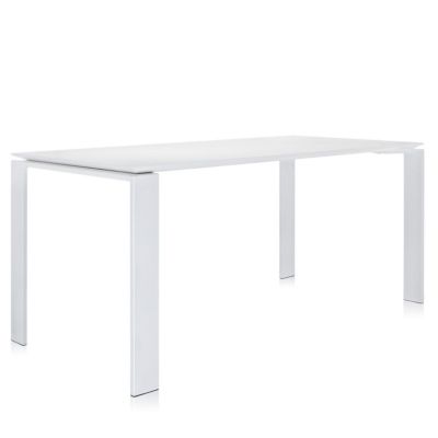 Kartell Four Outdoor Table - Color: White - Size: 62" x 31" - 5522/82