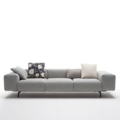 Kartell Largo Sofa - Color: Black - Size: 116in. - 3 Seater Sofa - 7160/TN