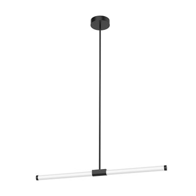 Kuzco Lighting Akari 537 LED Linear Chandelier - Color: White - LP18537-BK