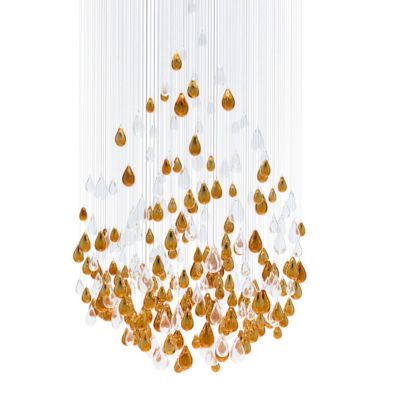 Lasvit Droplets LED Chandelier - Color: Gold - Size: Small - CL022SA-2303S1