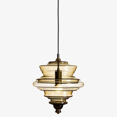 Lasvit Neverending Glory La Scala Pendant Light - Color: Grey - Size: Small