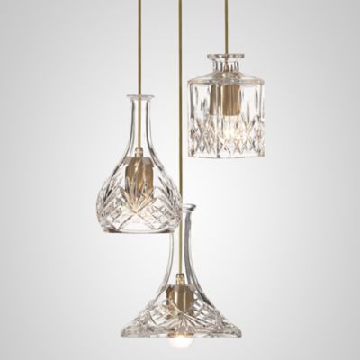 Lee Broom Decanterlight LED Multi-Light Pendant Light - Color: Clear - Size