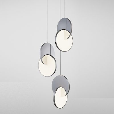 Lee Broom Eclipse LED Multi-Light Pendant Light - Color: Polished Chrome - 