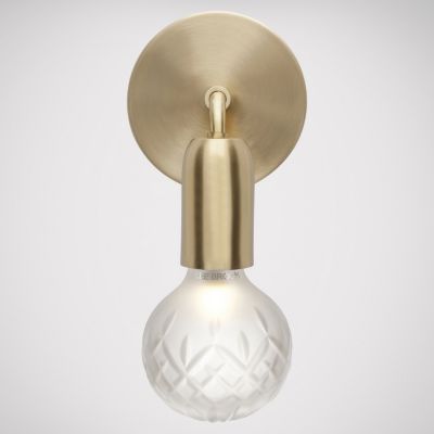Lee Broom Crystal Bulb LED Wall Sconce - Color: Brass - CB0161