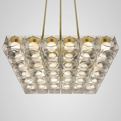 Lee Broom Chant LED Chandelier - Color: Gold - Size: 4x4 - CHT0130