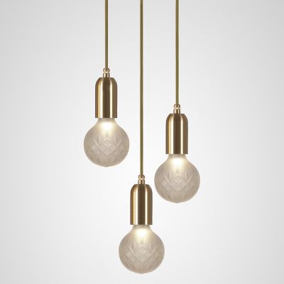 Lee Broom Crystal Bulb LED Multi-Light Pendant Light - Color: White - Size: