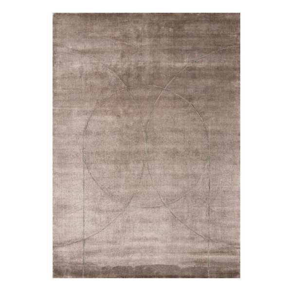 Linie Design Circulus Area Rug - Color: Brown - Size: 5 ft 7  x 7 ft 9 