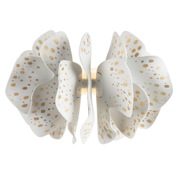 Lladro Nightbloom LED Wall Sconce - Color: White - 01024028