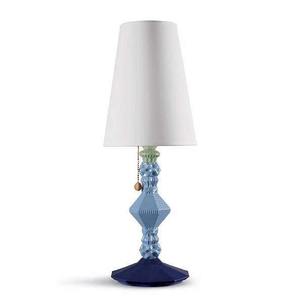 LLA2170222 Lladro Belle de Nuit Table Lamp - Color: Blue - Si sku LLA2170222