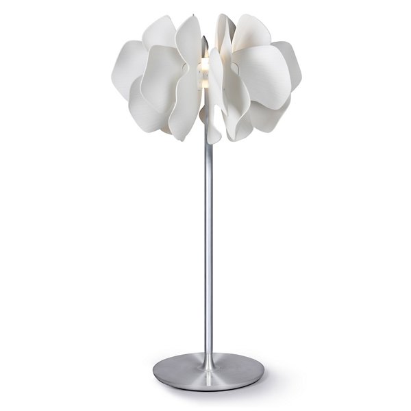 Lladro Nightbloom LED Floor Lamp - Color: White - Size: Small - 01024046