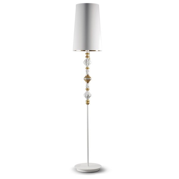 Lladro Belle de Nuit II Floor Lamp - Color: Gold - Size: 1 light - 01023460