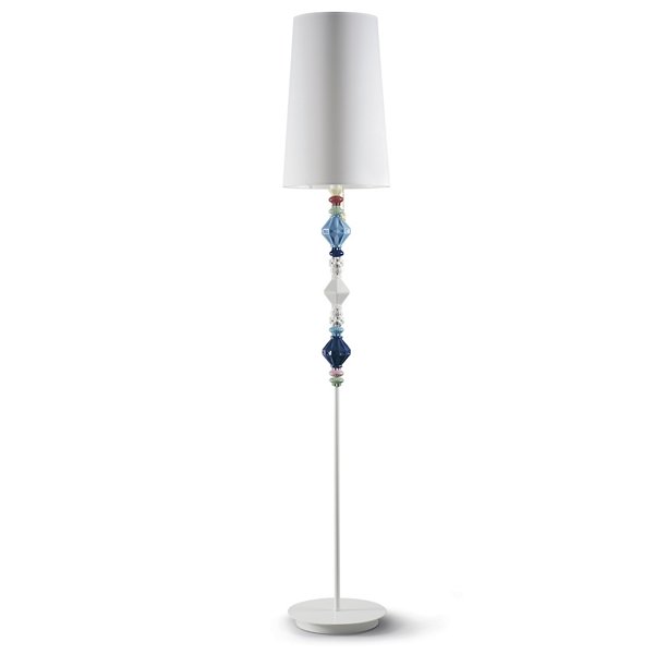 Lladro Belle de Nuit II Floor Lamp - Color: Blue - Size: 1 light - 01023443
