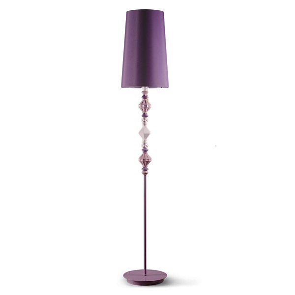 Lladro Belle de Nuit II Floor Lamp - Color: Pink - Size: 1 light - 01023426