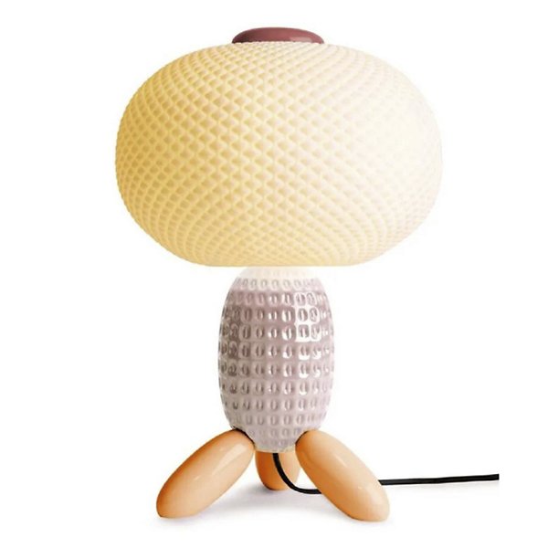 Lladro Soft Blown Table Lamp - Color: Pink - 1024307