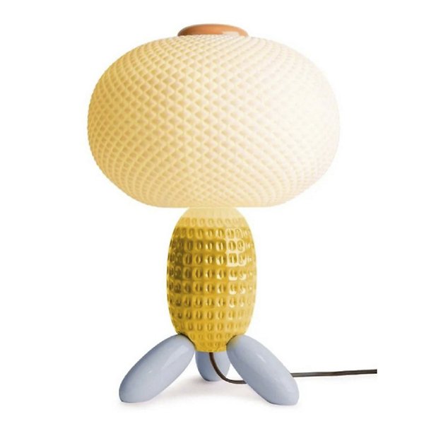 Lladro Soft Blown Table Lamp - Color: Yellow - 1024317