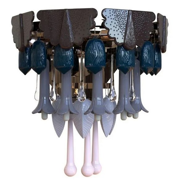 Lladro Seasons Wall Sconce - Color: Blue - Size: 2 light - 1024225