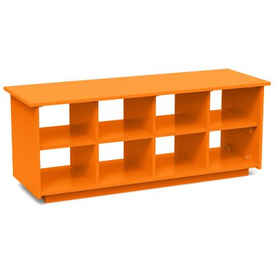 LLD2134456 Loll Designs Cubby Bench - Color: Orange - Size: 4 sku LLD2134456