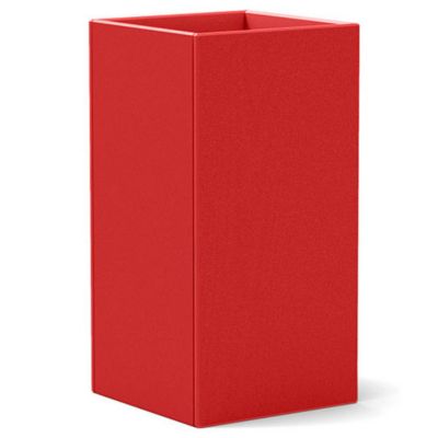 Loll Designs Tessellate Outdoor Square Planter - Color: Red - Size: 24 -