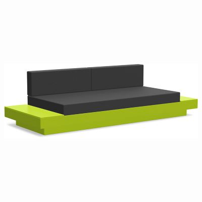 Loll Designs Platform One Sofa With Tables - Color: Green - PO-S2-LG-40483