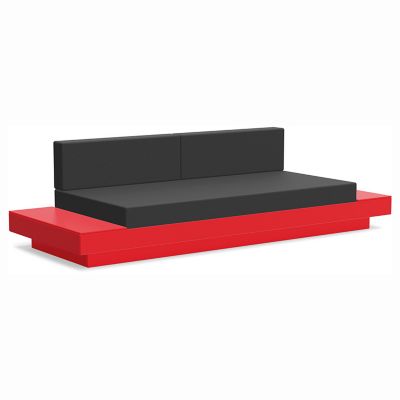 Loll Designs Platform One Sofa With Tables - Color: Red - PO-S2-AR-40483