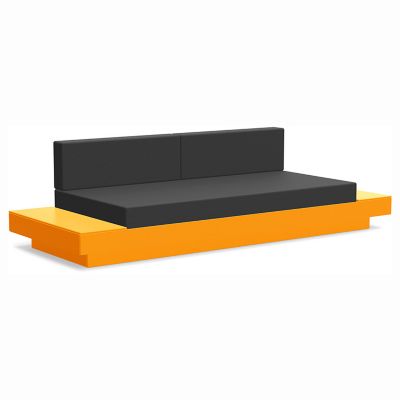 Loll Designs Platform One Sofa With Tables - Color: Orange - PO-S2-OR-40483