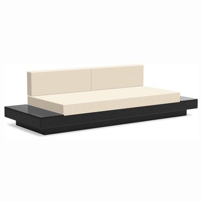 Loll Designs Platform One Sofa With Tables - Color: Black - PO-S2-BL-5492