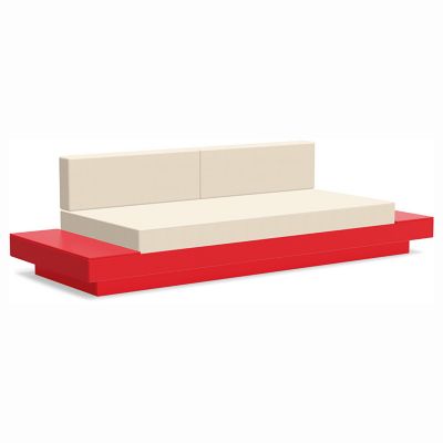 Loll Designs Platform One Sofa With Tables - Color: Red - PO-S2-AR-5492