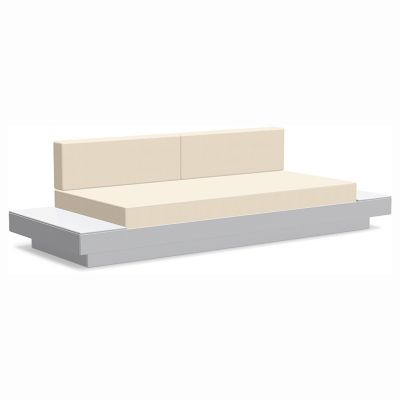 Loll Designs Platform One Sofa With Tables - Color: Grey - PO-S2-DW-5492