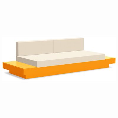 Loll Designs Platform One Sofa With Tables - Color: Orange - PO-S2-OR-5492