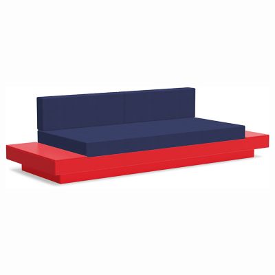 Loll Designs Platform One Sofa With Tables - Color: Red - PO-S2-AR-5439