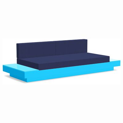 Loll Designs Platform One Sofa With Tables - Color: Blue - PO-S2-SB-5439