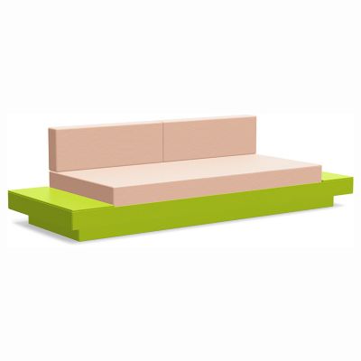 Loll Designs Platform One Sofa With Tables - Color: Green - PO-S2-LG-40431