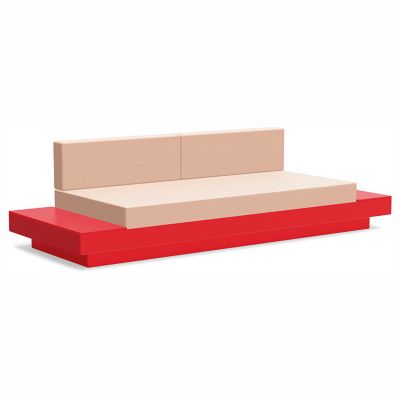 Loll Designs Platform One Sofa With Tables - Color: Red - PO-S2-AR-40431