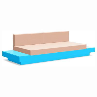 Loll Designs Platform One Sofa With Tables - Color: Blue - PO-S2-SB-40431